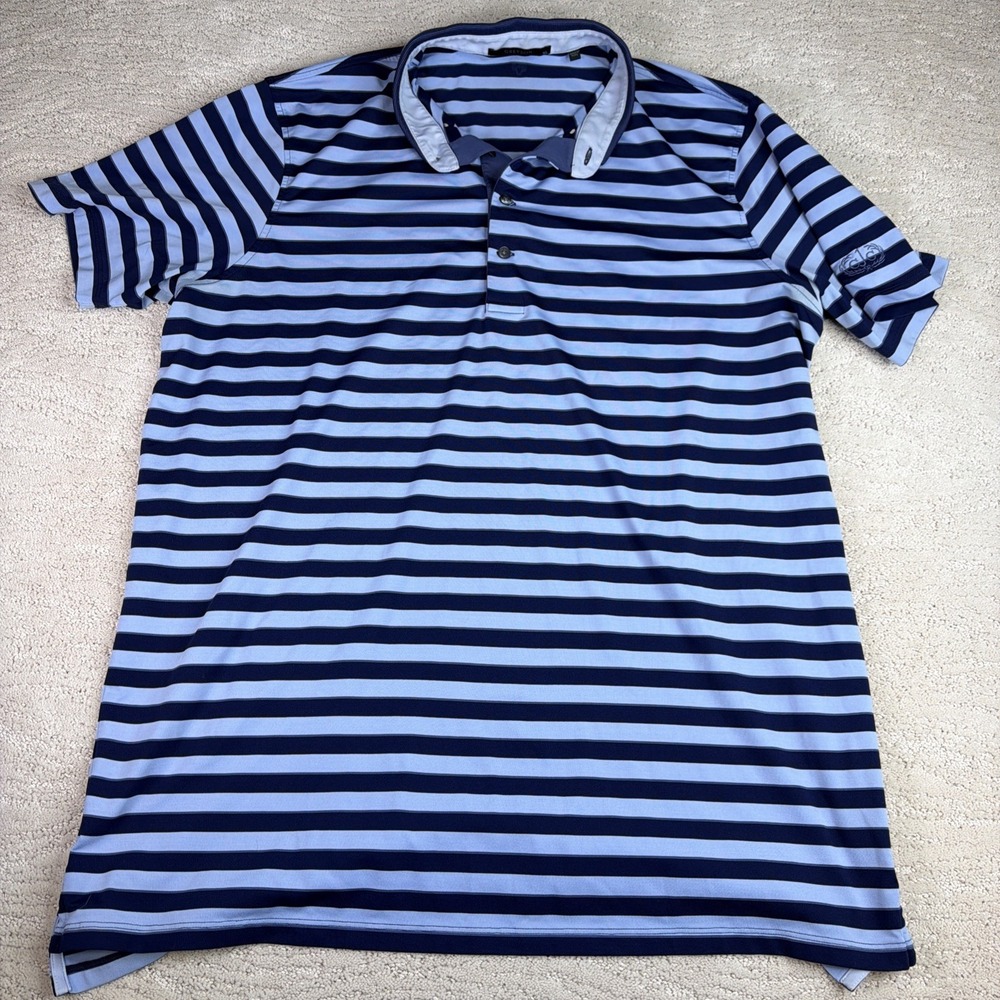 Men's Greyson‎ XL Short Sleeve Striped Polo Golf Shirt